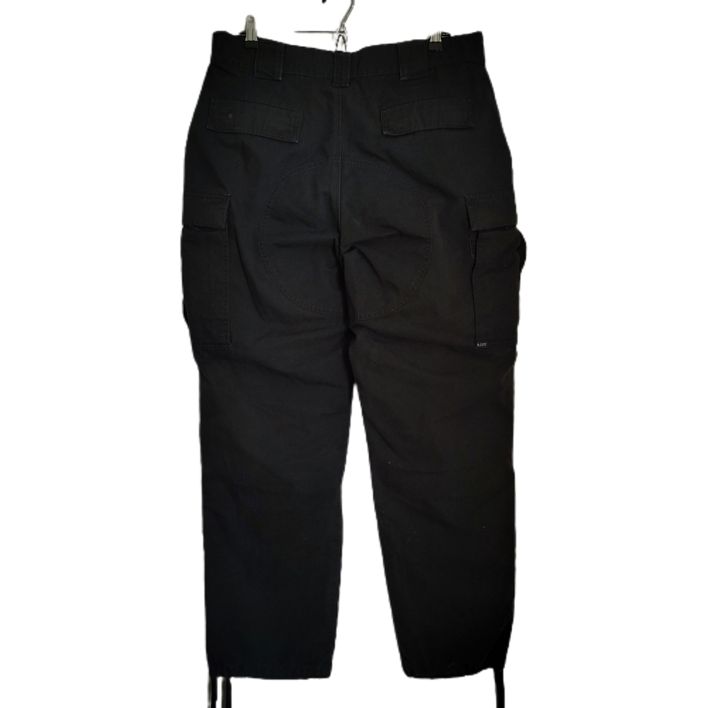 5.11 Tactical Pants Mens Size 34 L Large Black Cargo Tie Hem - Picture 4 of 9